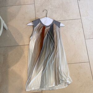 Helmut Lang Gray and Cream Top